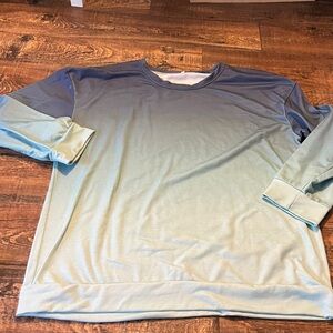 Changing Gradient Long Sleeve, Cozy Top. XL